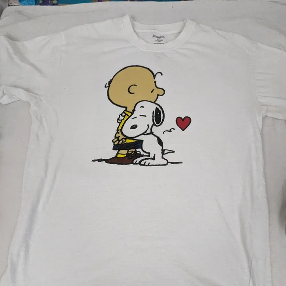Peanuts PE8 Snoopy & Charlie Brown 🤎 Happy Valentine's Day Large - Picture 2 of 7